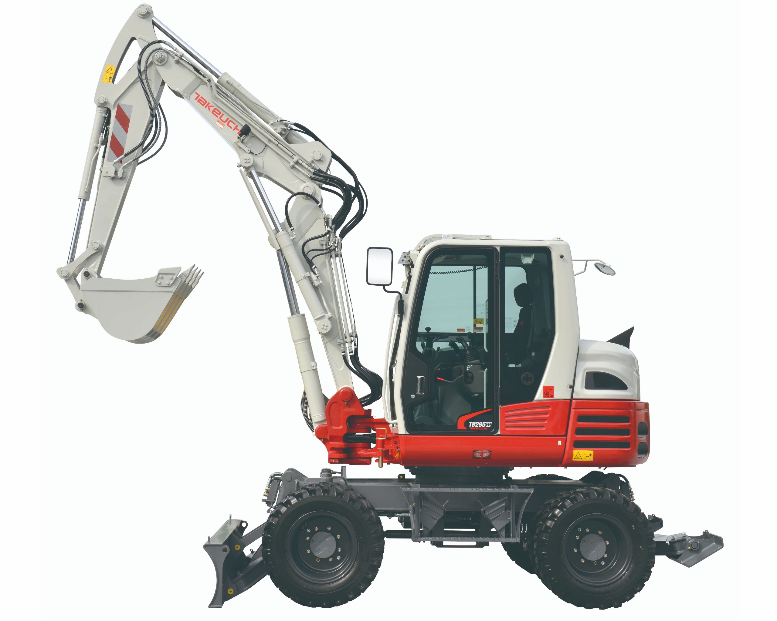 mini pelle sur pneus TB295W TAKEUCHI