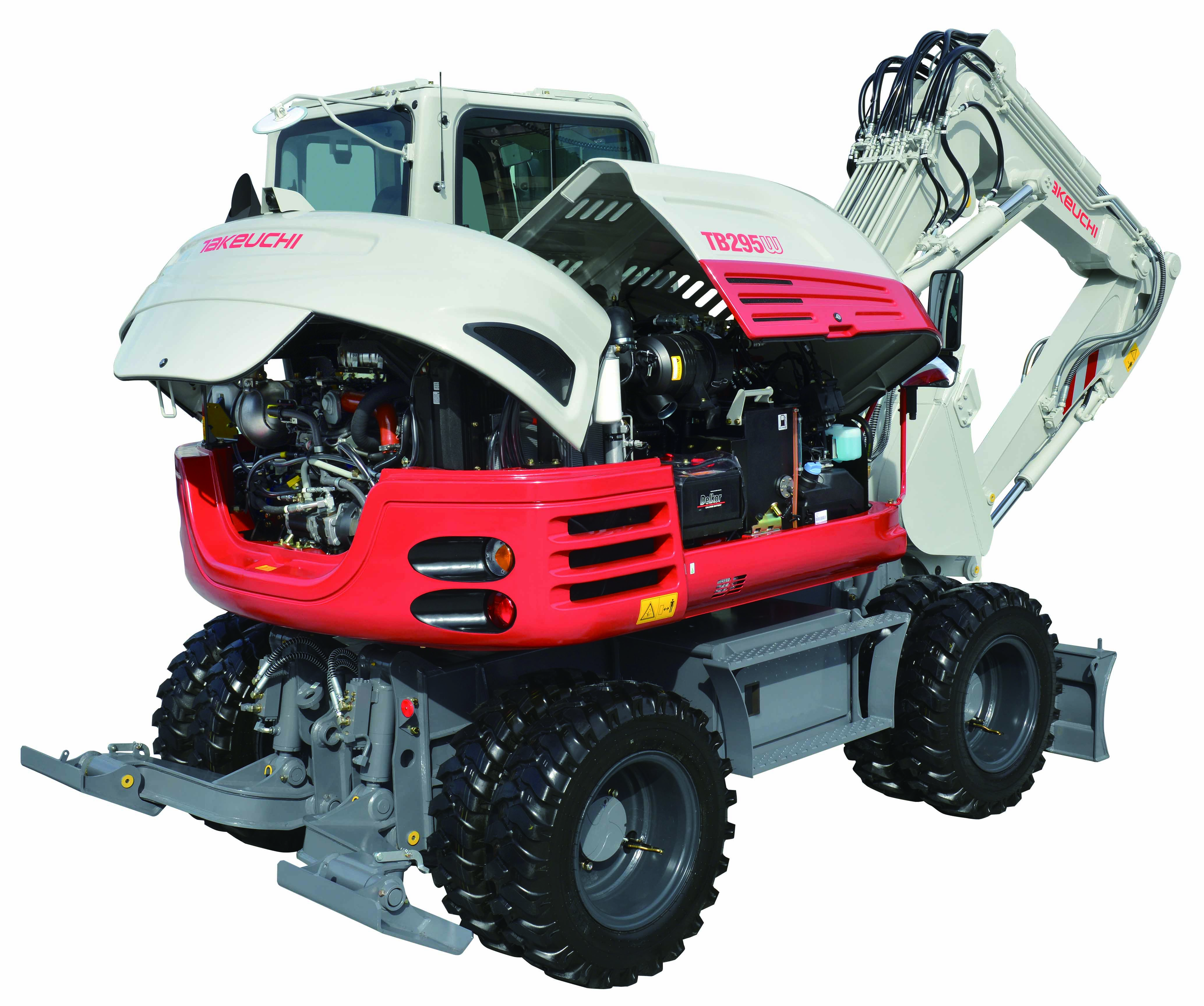 Pelle sur pneus TB295W