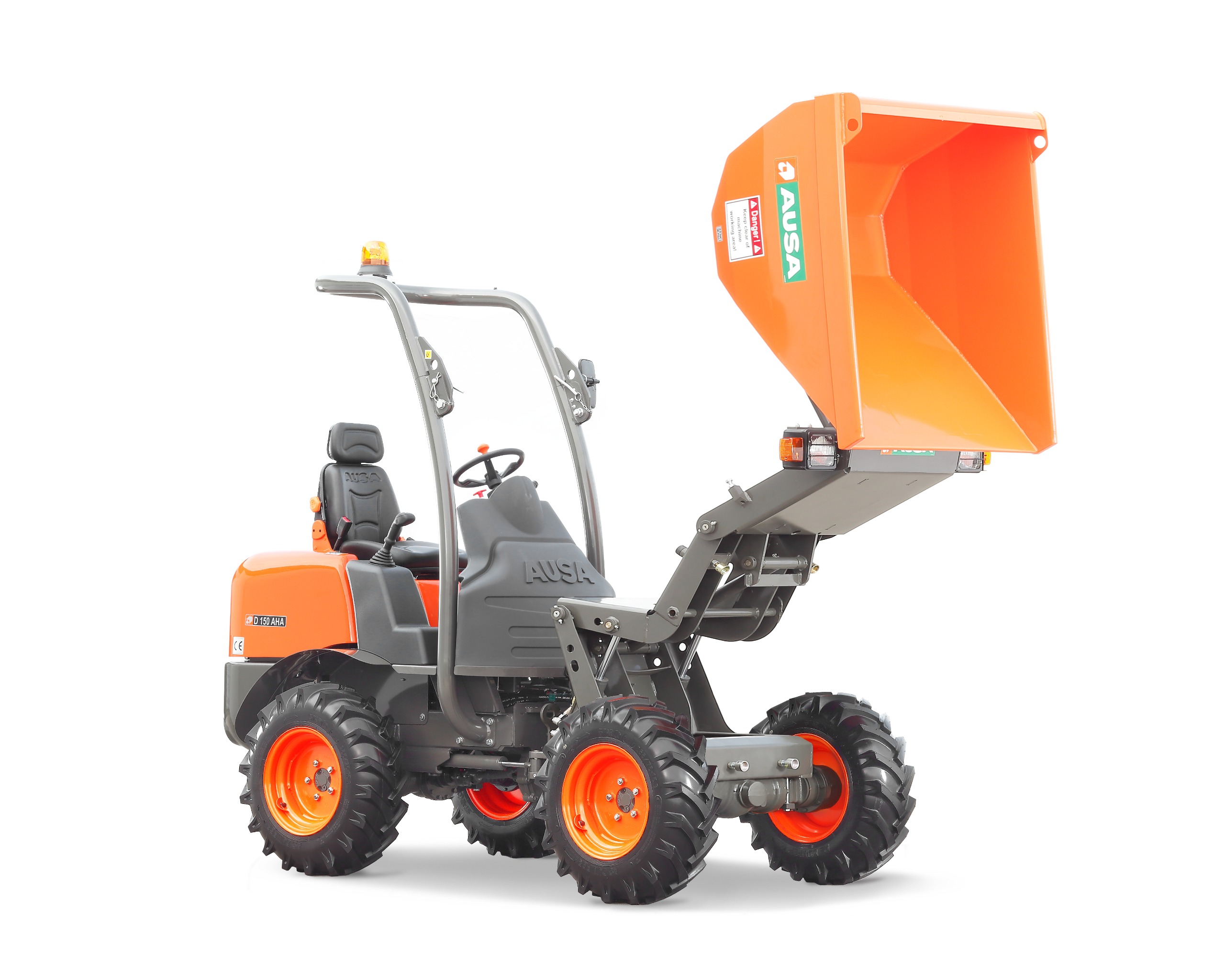 mini dumper sur pneus D150 AHA